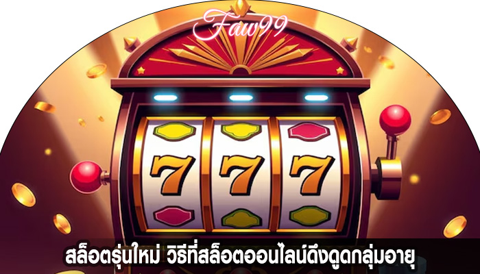 สล็อตรุ่นใหม่ วิธีที่สล็อตออนไลน์ดึงดูดกลุ่มอายุ